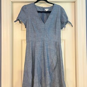 J. Crew Light Blue Midi Dress